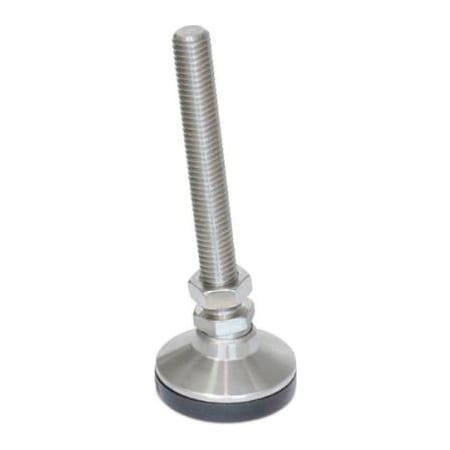 J.W. Winco J.W. Winco 5T2SNT SNSM-1.25-5/16X18-2-NI "Snap-Lock" Non-Skid Leveling Mounts SS, Threaded Stud 5T2SNT